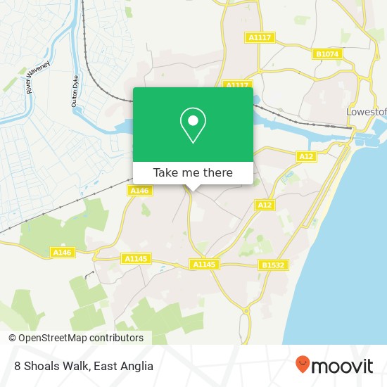 8 Shoals Walk, Lowestoft Lowestoft map