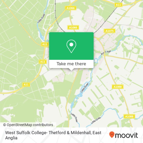 West Suffolk College- Thetford & Mildenhall, Staniforth Road Thetford Thetford IP24 3LH map