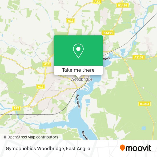 Gymophobics Woodbridge map