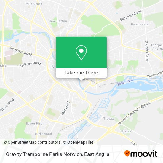 Gravity Trampoline Parks Norwich map