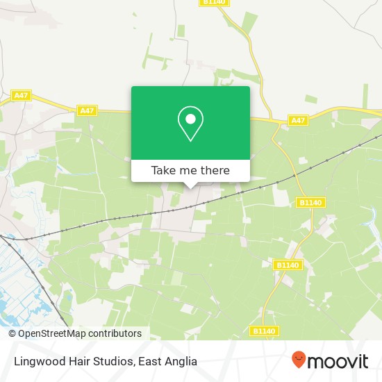 Lingwood Hair Studios map