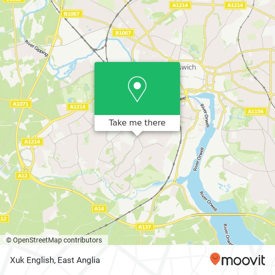 Xuk English, Belstead Road Ipswich Ipswich IP2 9DW map