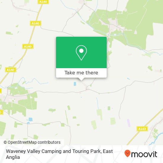 Waveney Valley Camping and Touring Park map