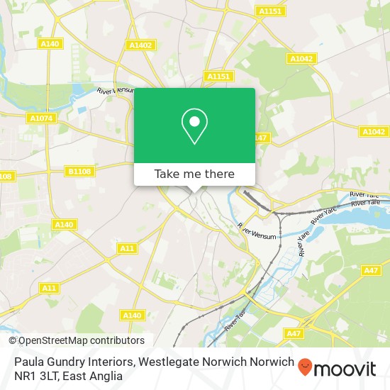 Paula Gundry Interiors, Westlegate Norwich Norwich NR1 3LT map