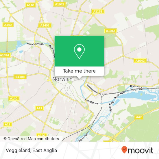 Veggieland, Norwich Norwich map