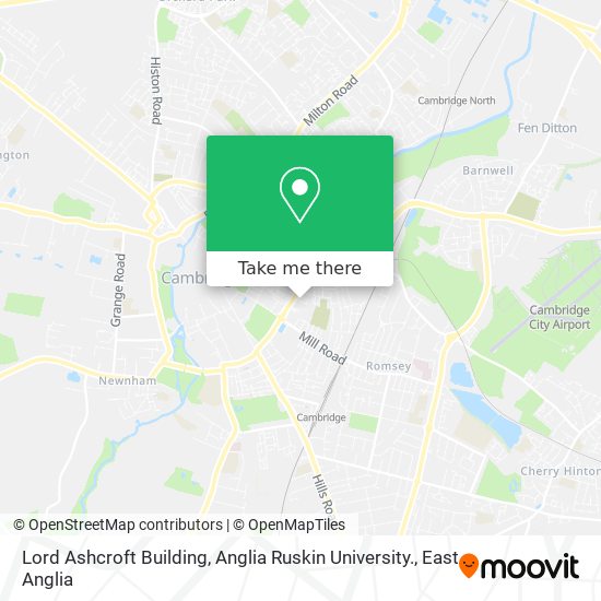 Lord Ashcroft Building, Anglia Ruskin University. map