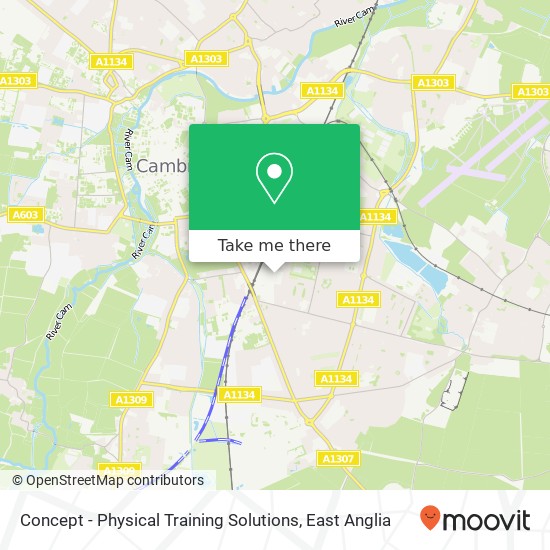Concept - Physical Training Solutions, 34 Clifton Road Cambridge Cambridge CB1 7EB map