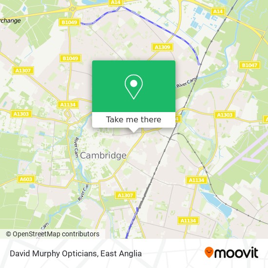 David Murphy Opticians map