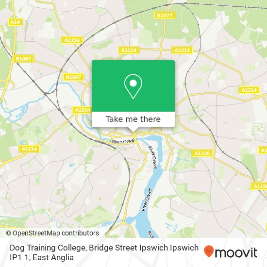 Dog Training College, Bridge Street Ipswich Ipswich IP1 1 map