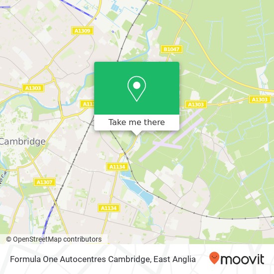 Formula One Autocentres Cambridge, 249 Barnwell Road Cambridge Cambridge CB5 8 map