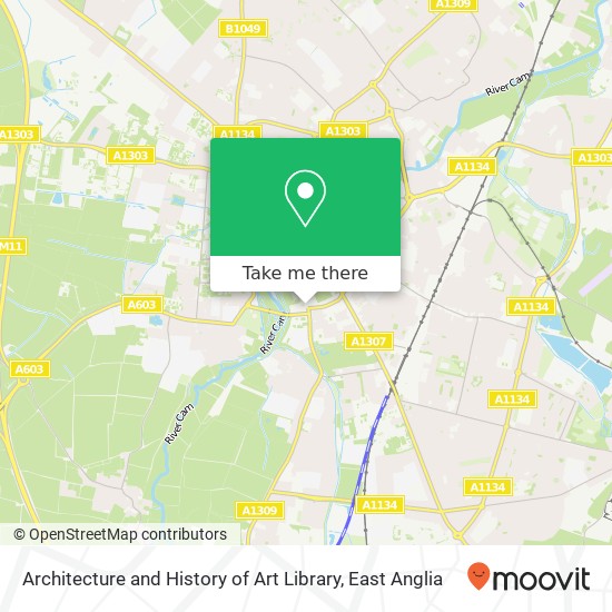 Architecture and History of Art Library, Trumpington Street Cambridge Cambridge CB2 1 map