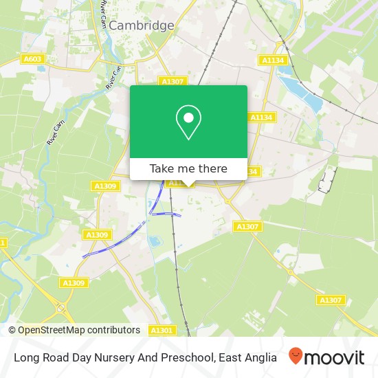 Long Road Day Nursery And Preschool, Robinson Way Cambridge Cambridge CB2 0 map