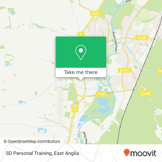 SD Personal Training, Little End Road Eaton Socon St Neots PE19 8 map