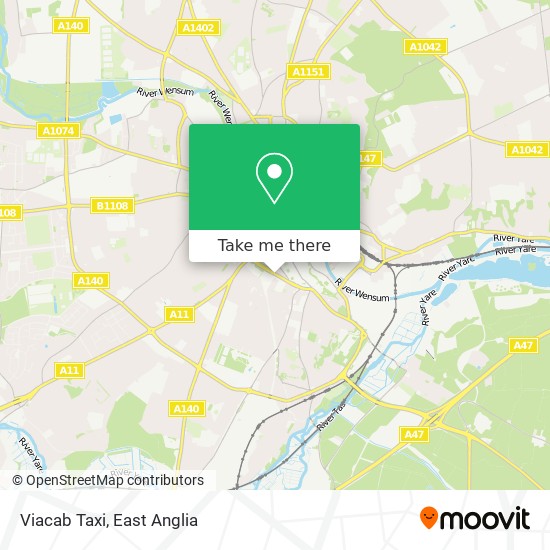 Viacab Taxi map