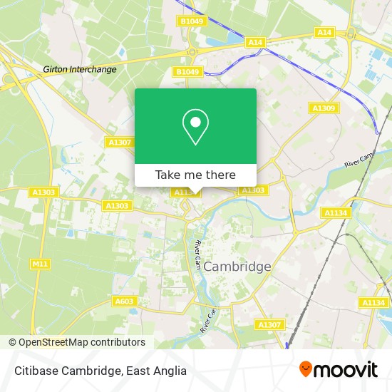 Citibase Cambridge map