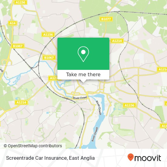 Screentrade Car Insurance, 31 Princes Street Ipswich Ipswich IP1 1 map