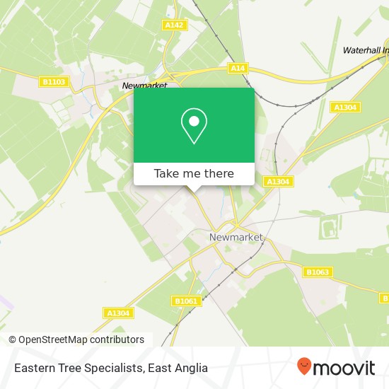 Eastern Tree Specialists, Exning Road Newmarket Newmarket CB8 0AB map