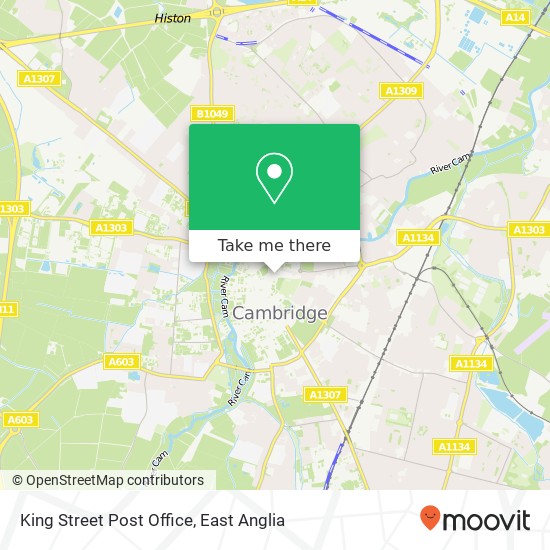 King Street Post Office, 11 King Street Cambridge Cambridge CB1 1 map