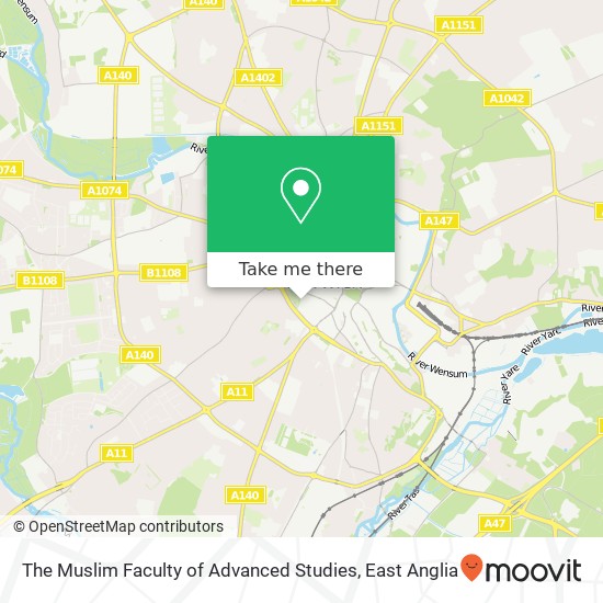 The Muslim Faculty of Advanced Studies, 17 Chapel Field East Norwich Norwich NR2 1 map