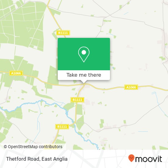 Thetford Road, Garboldisham Diss map