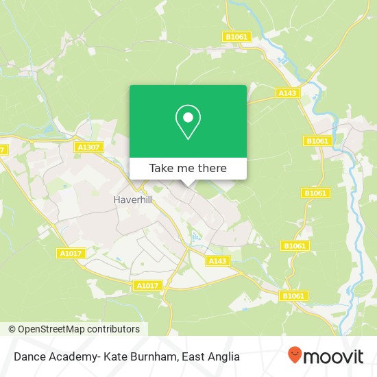 Dance Academy- Kate Burnham, Chalkstone Way Haverhill Haverhill CB9 0 map