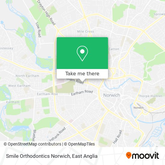 Smile Orthodontics Norwich map