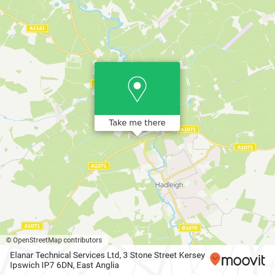 Elanar Technical Services Ltd, 3 Stone Street Kersey Ipswich IP7 6DN map