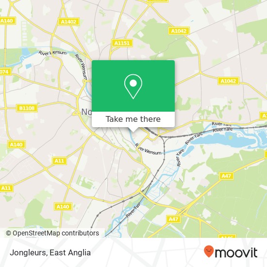 Jongleurs map