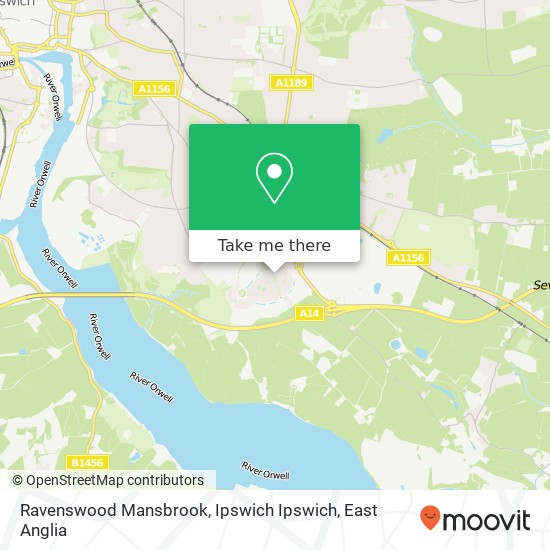 Ravenswood Mansbrook, Ipswich Ipswich map