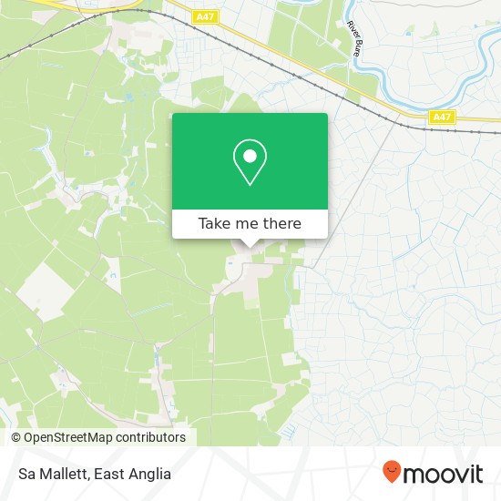 Sa Mallett, Squires Road Halvergate Norwich NR13 3 map