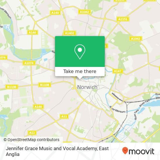 Jennifer Grace Music and Vocal Academy, Plough Yard Norwich Norwich NR2 4 map