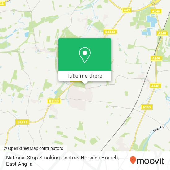 National Stop Smoking Centres Norwich Branch, The Common Mulbarton Norwich NR14 8 map