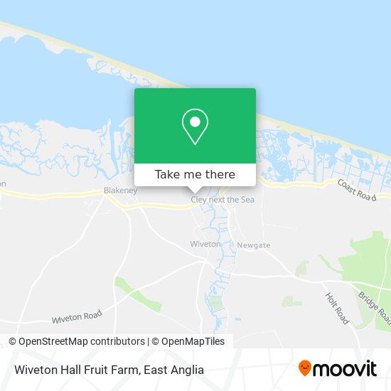 Wiveton Hall Fruit Farm map