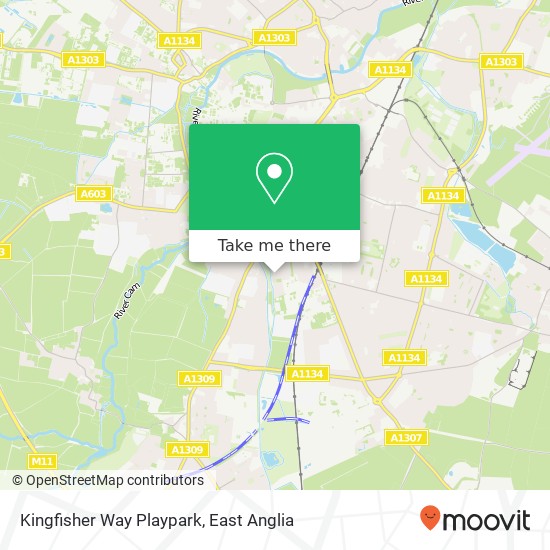 Kingfisher Way Playpark map