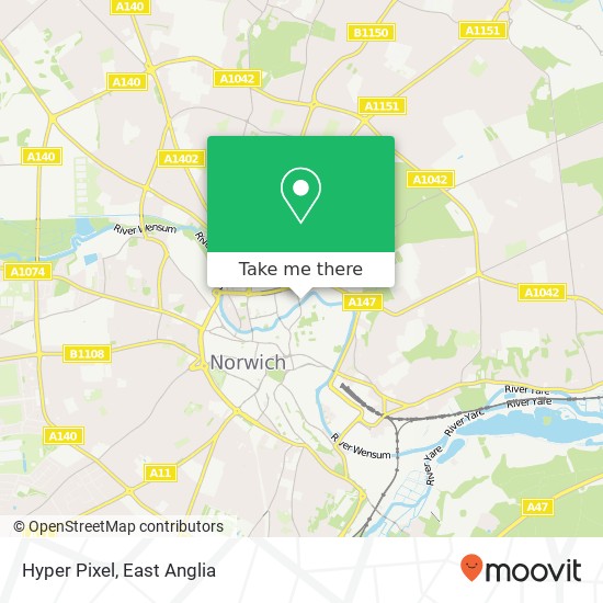 Hyper Pixel, St James Mill Norwich Norwich NR3 1 map