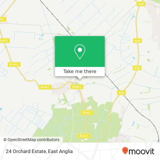 24 Orchard Estate, Little Downham Ely map