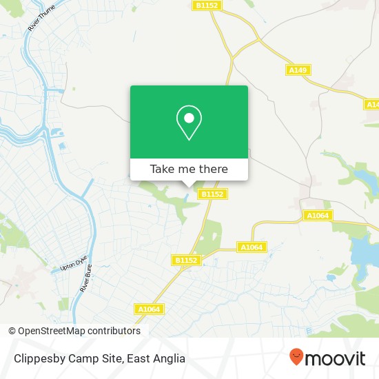 Clippesby Camp Site map