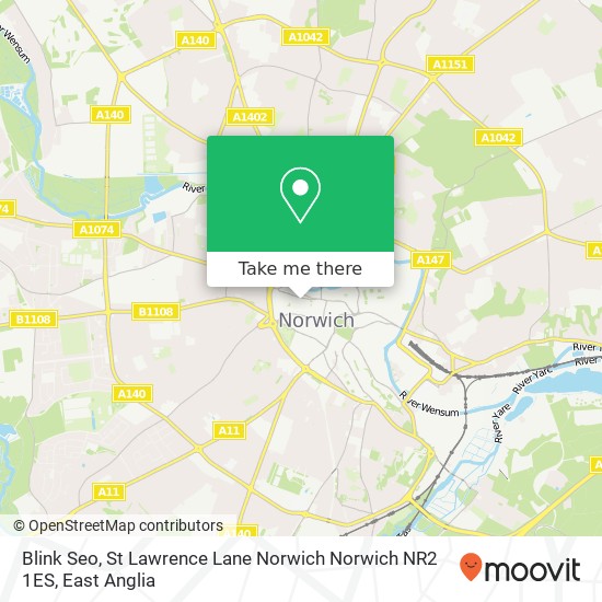 Blink Seo, St Lawrence Lane Norwich Norwich NR2 1ES map