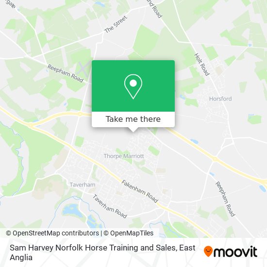 Sam Harvey Norfolk Horse Training and Sales map