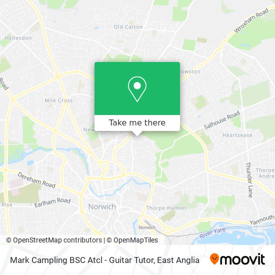 Mark Campling BSC Atcl - Guitar Tutor map