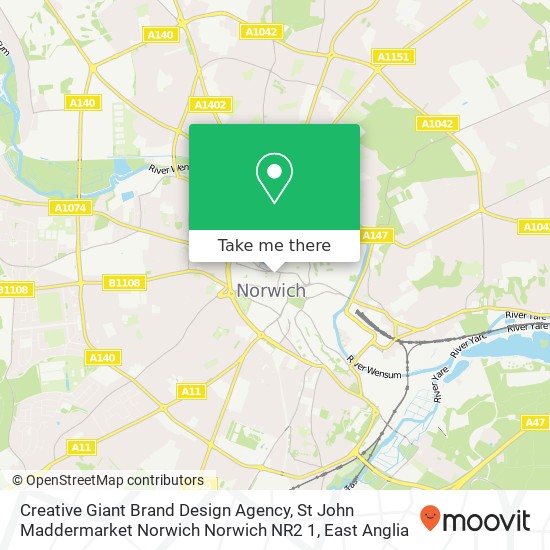 Creative Giant Brand Design Agency, St John Maddermarket Norwich Norwich NR2 1 map