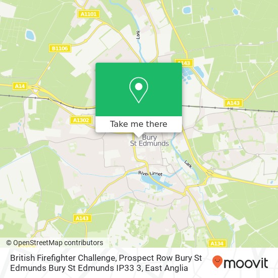 British Firefighter Challenge, Prospect Row Bury St Edmunds Bury St Edmunds IP33 3 map