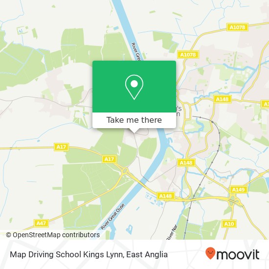 Map Driving School Kings Lynn, Clenchwarton Road West Lynn King's Lynn PE34 3LL map