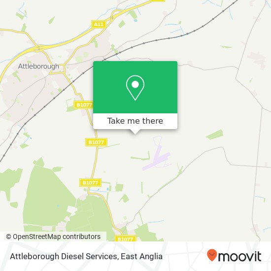 Attleborough Diesel Services, Attleborough Attleborough map
