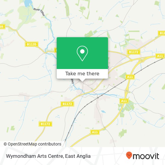 Wymondham Arts Centre map