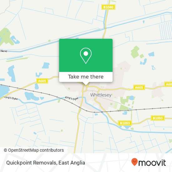 Quickpoint Removals, Whitmore Street Whittlesey Peterborough PE7 1 map