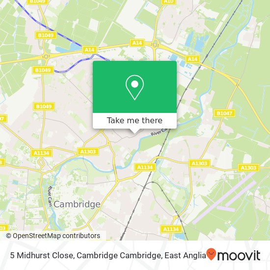 5 Midhurst Close, Cambridge Cambridge map