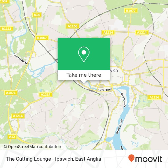 The Cutting Lounge - Ipswich map
