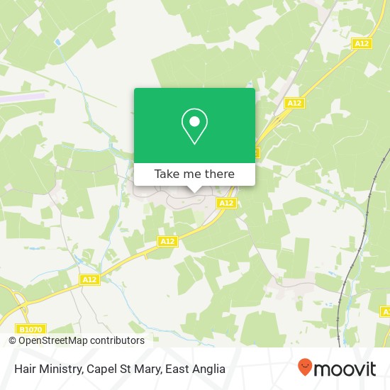 Hair Ministry, Capel St Mary map