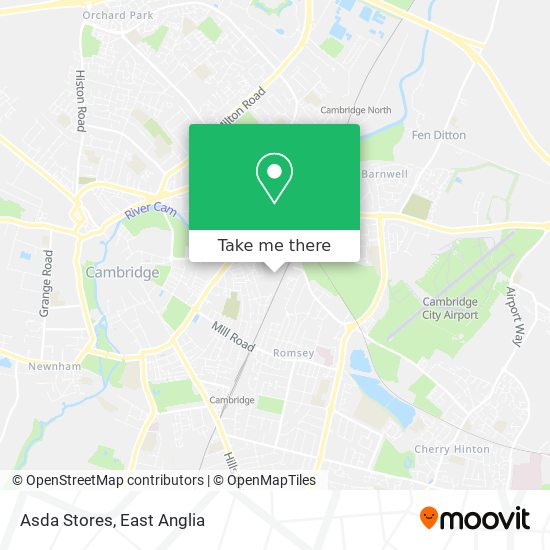 Asda Stores map